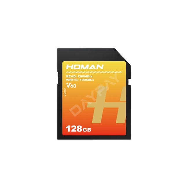 HOMAN UHS-II SD Card V60 128GB(HM128GBSDV60)